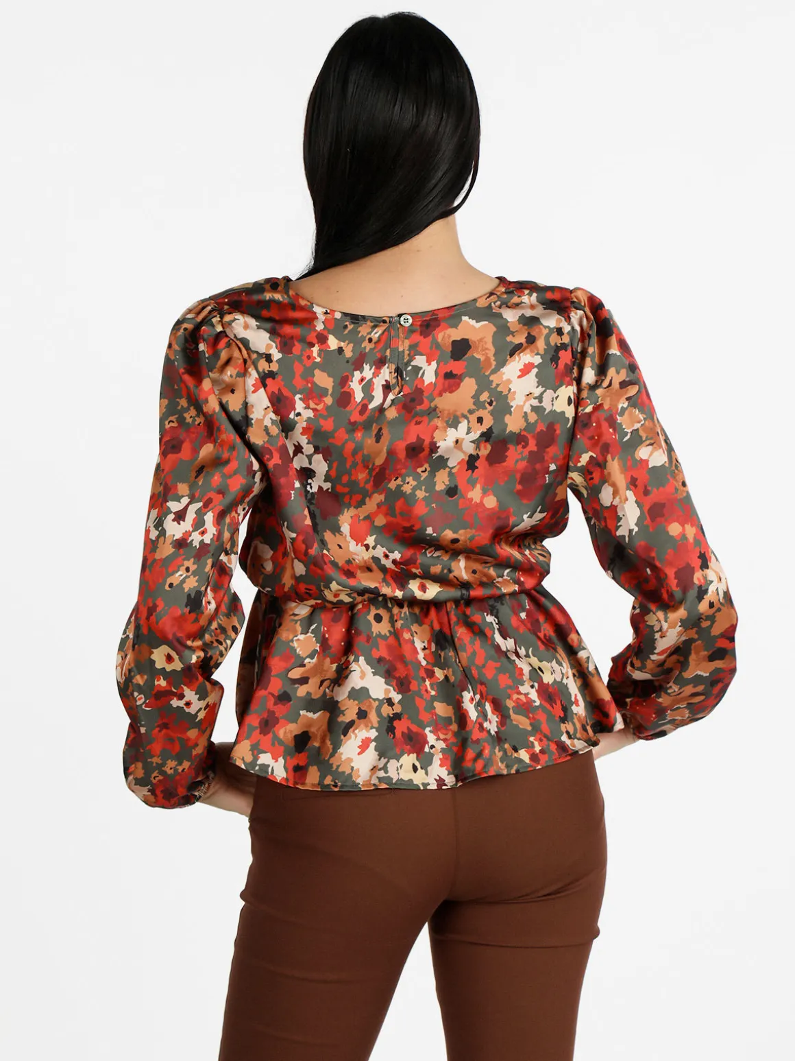Solada Blusa donna a maniche lunghe con stampa