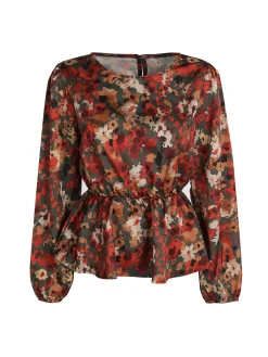 Solada Blusa donna a maniche lunghe con stampa