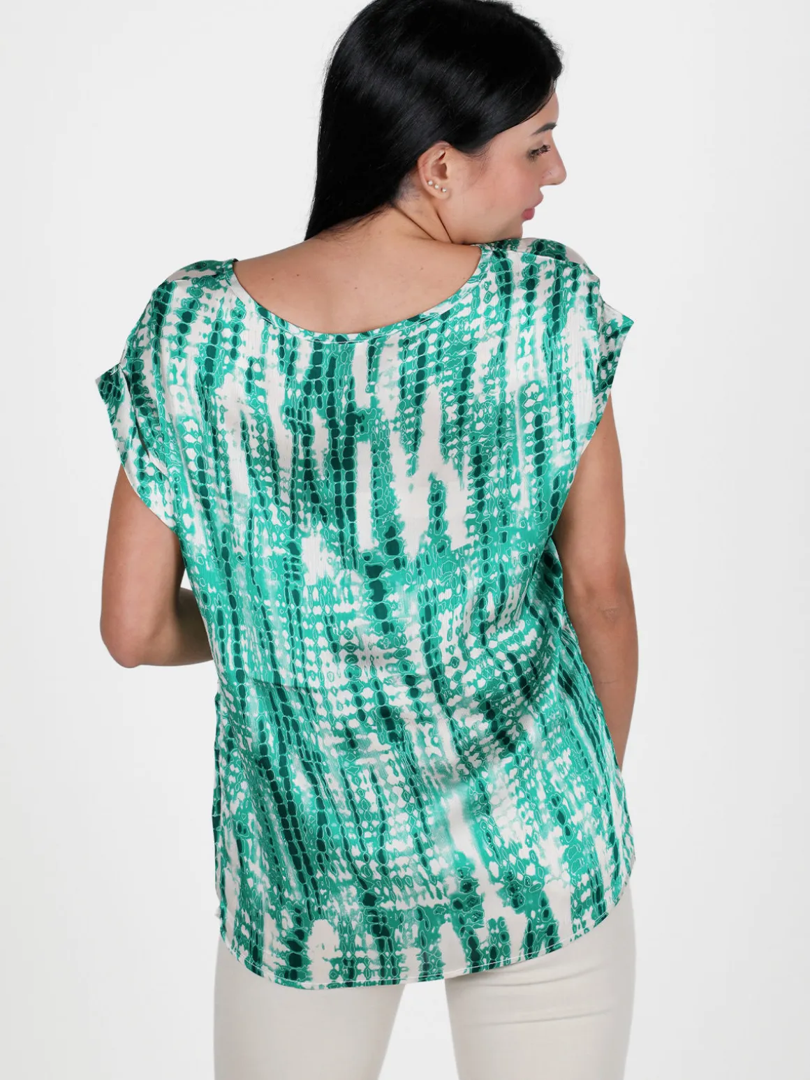 Solada Blusa donna con stampe a maniche corte