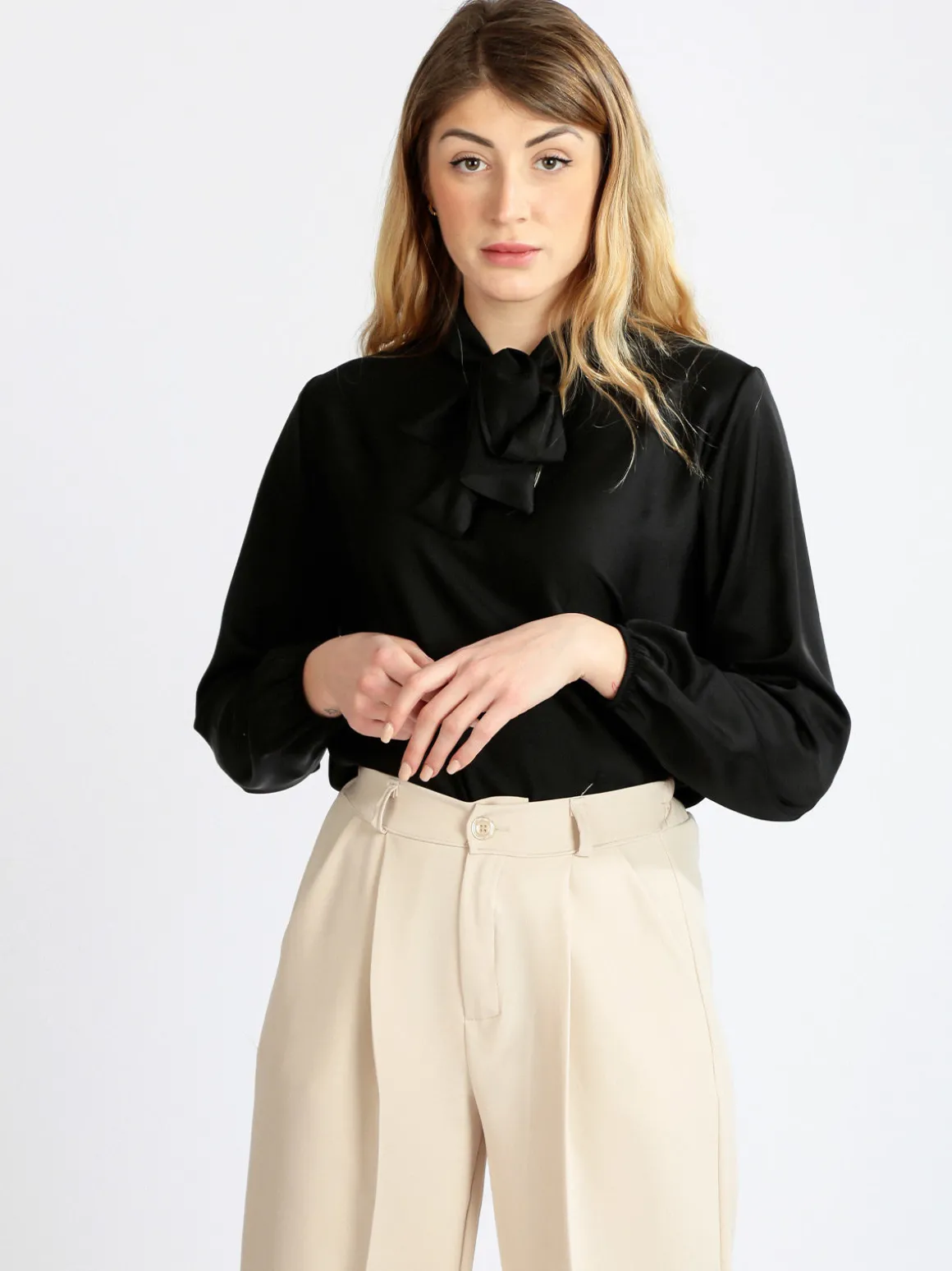 Solada Blusa donna effetto raso