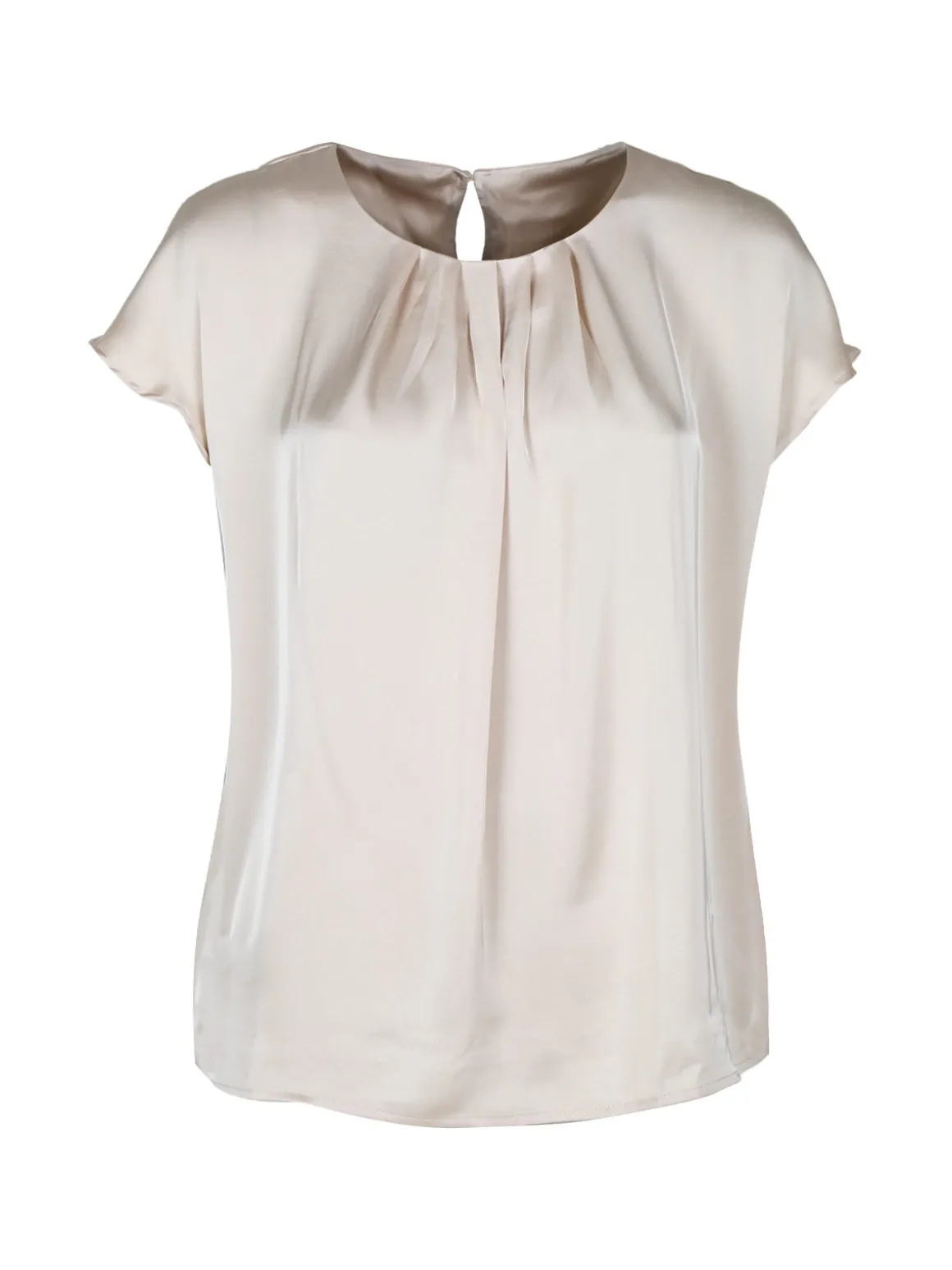 Solada Blusa donna effetto raso a maniche corte