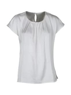 Solada Blusa donna effetto raso a maniche corte