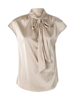 Solada Blusa donna senza maniche con scollo a V profondo - beige