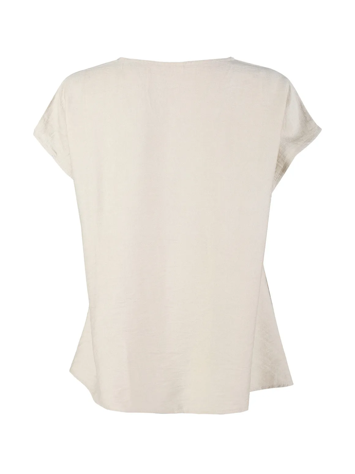 Solada Blusa donna senza maniche con scollo a V - beige