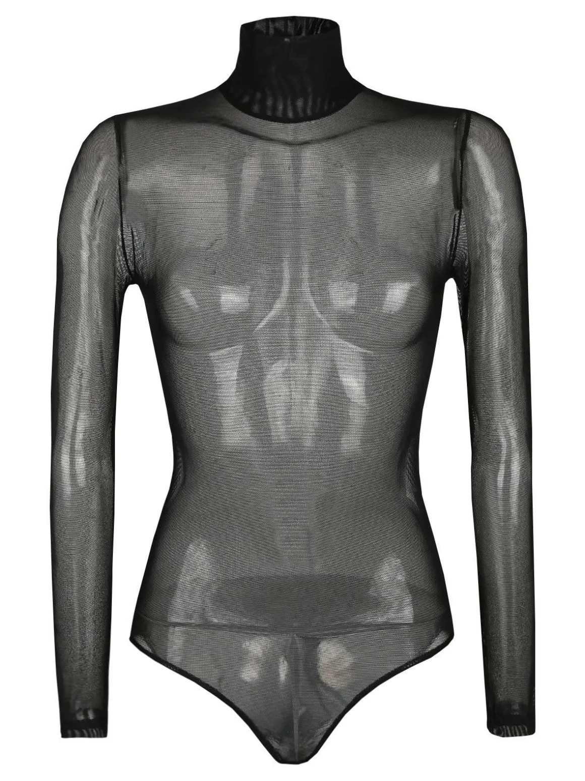 Solada Body accollato in tulle sottile