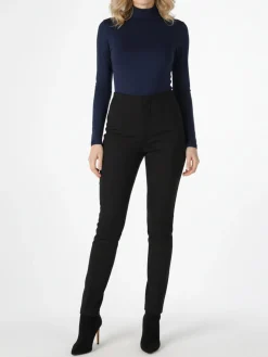 Solada Body dolcevita da donna a maniche lunghe - blu scuro