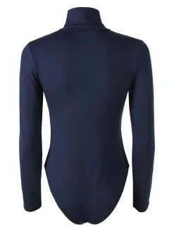 Solada Body dolcevita da donna a maniche lunghe - blu scuro