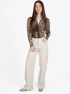 Solada Body donna a maniche lunghe con stampa animalier