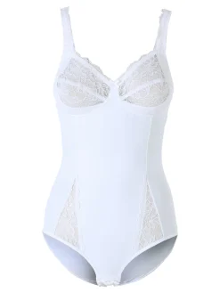 Solada Body intimo donna modellante con dettagli pizzo COPPA B - bianco