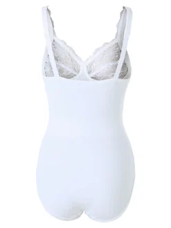 Solada Body intimo donna modellante con dettagli pizzo COPPA B - bianco