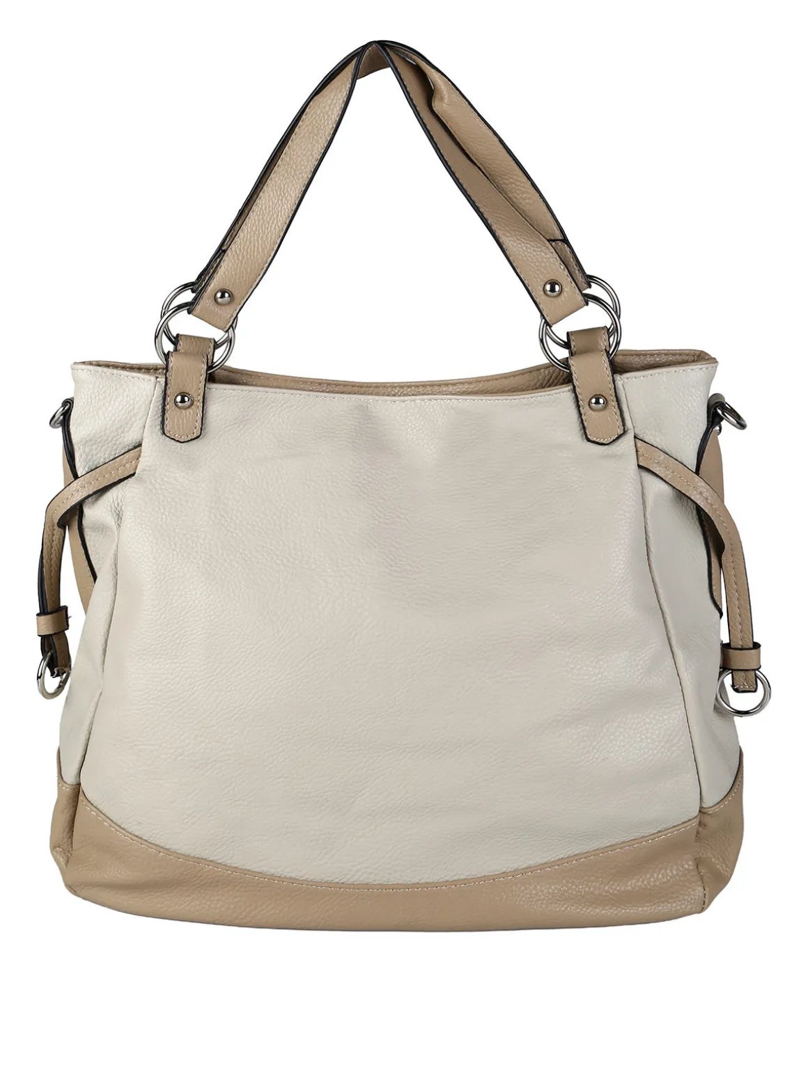 Solada Borsa a spalla da donna bicolore - beige