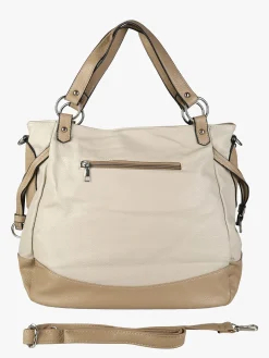 Solada Borsa a spalla da donna bicolore - beige