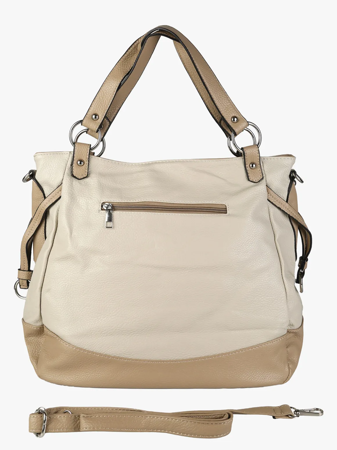 Solada Borsa a spalla da donna bicolore - beige