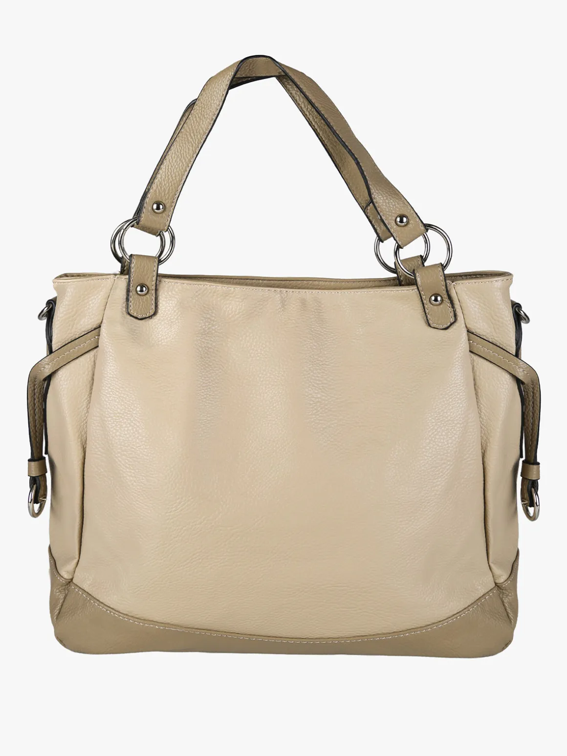 Solada Borsa a spalla da donna bicolore - taupe