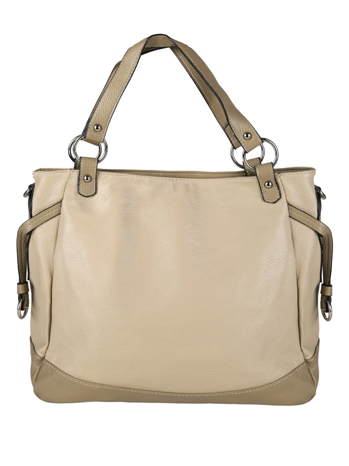 Solada Borsa a spalla da donna bicolore - taupe