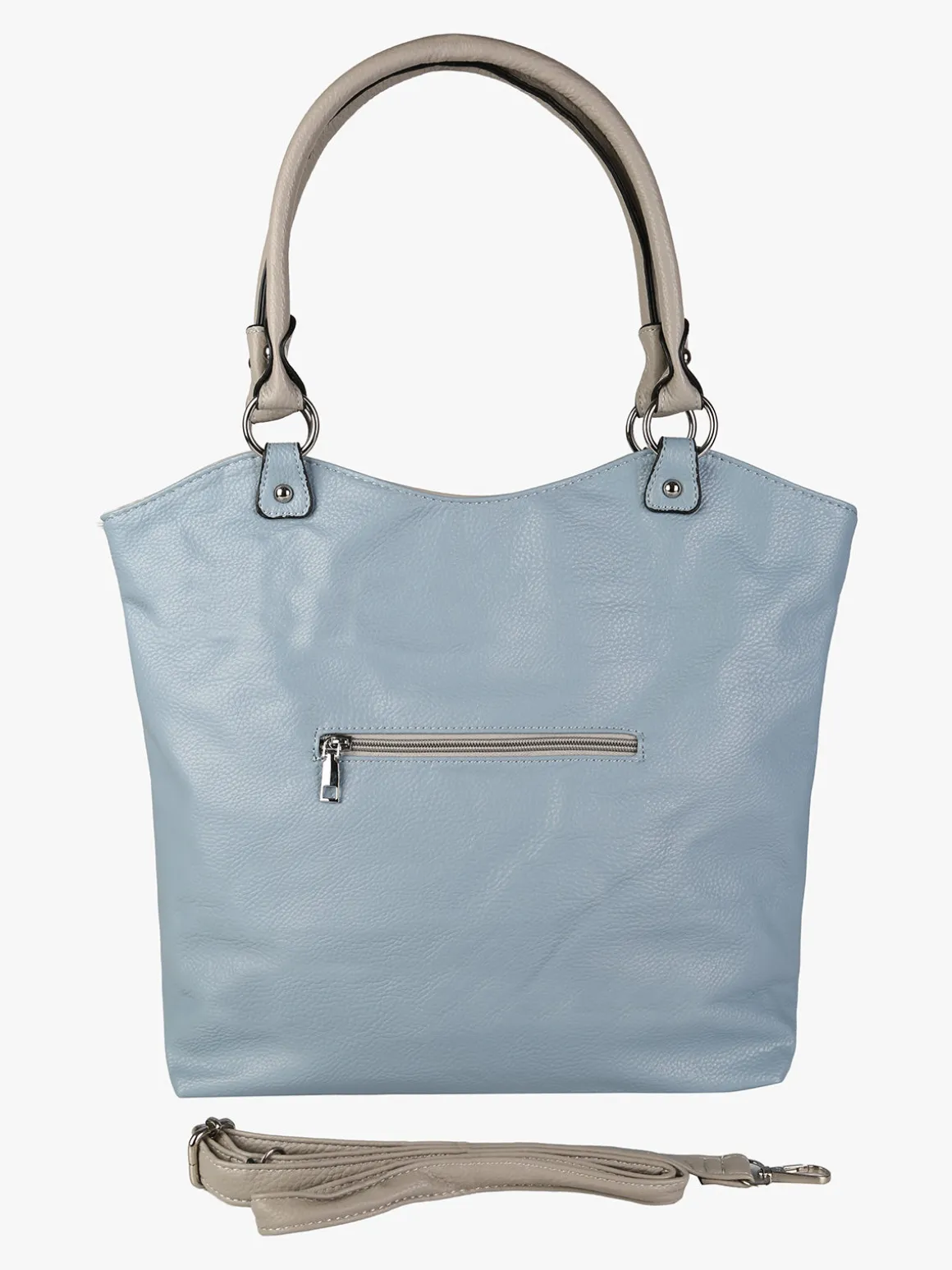 Solada Borsa a spalla da donna in ecopelle - azzurro