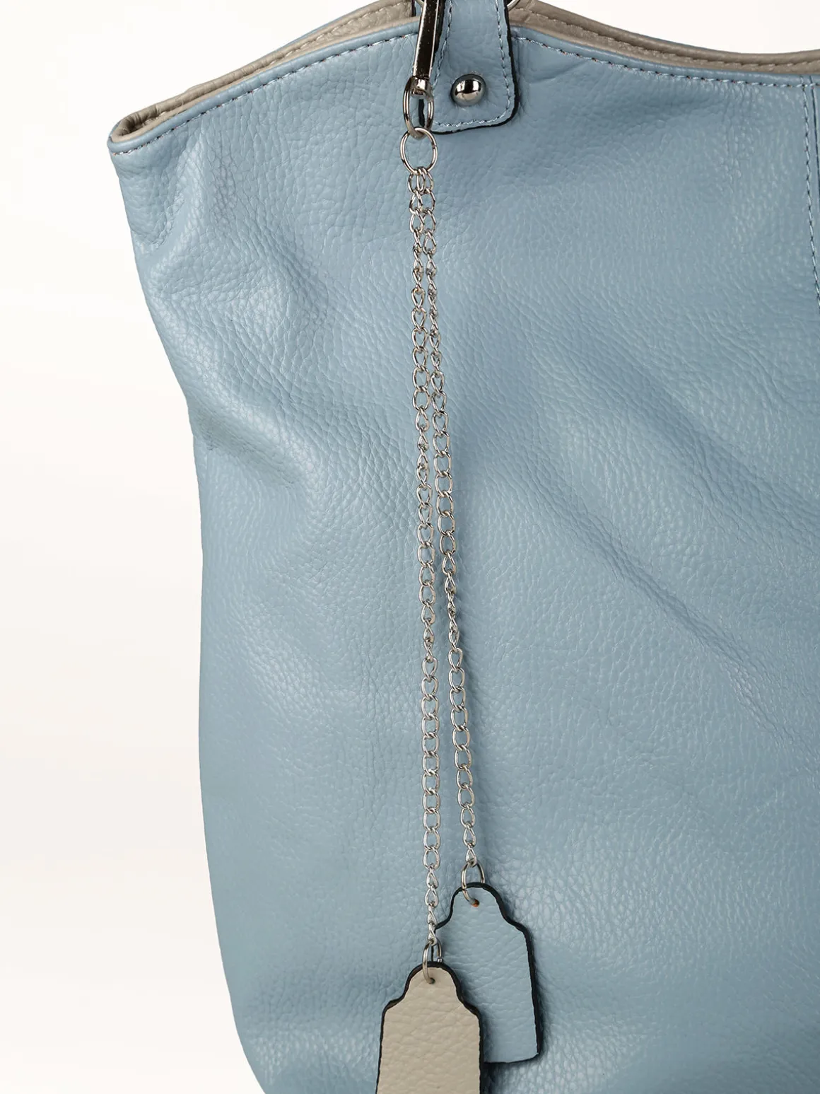 Solada Borsa a spalla da donna in ecopelle - azzurro