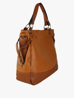 Solada Borsa a spalla da donna bicolore - marrone