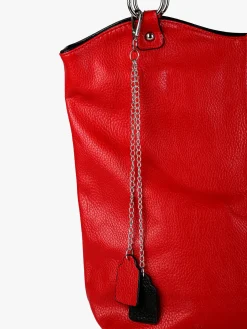 Solada Borsa a spalla da donna in ecopelle - rosso