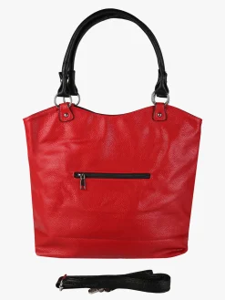 Solada Borsa a spalla da donna in ecopelle - rosso