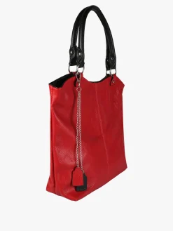 Solada Borsa a spalla da donna in ecopelle - rosso