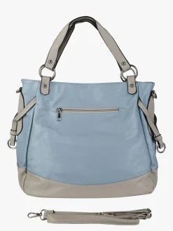 Solada Borsa a spalla da donna bicolore - azzurro