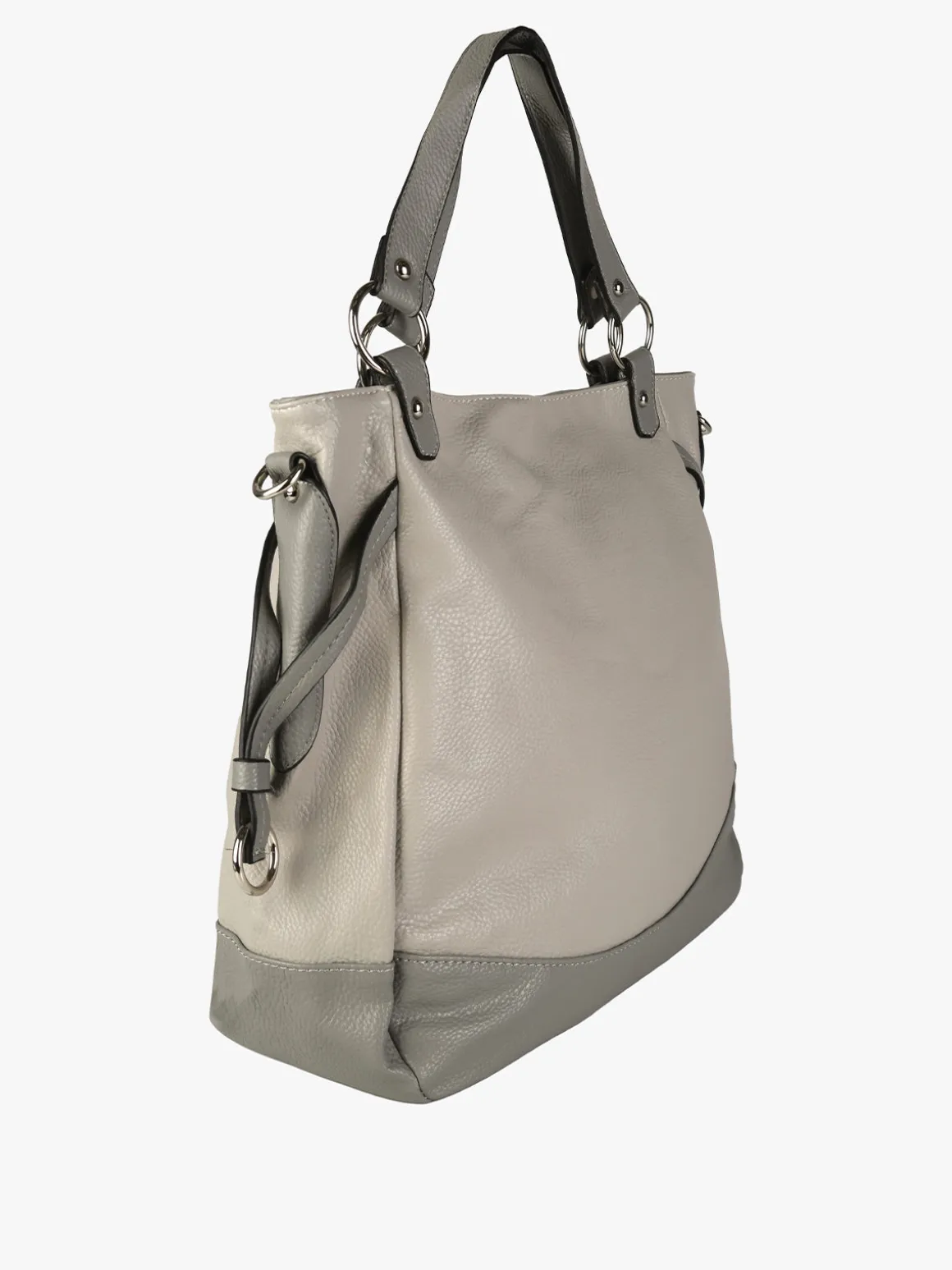 Solada Borsa a spalla da donna bicolore - grigio chiari