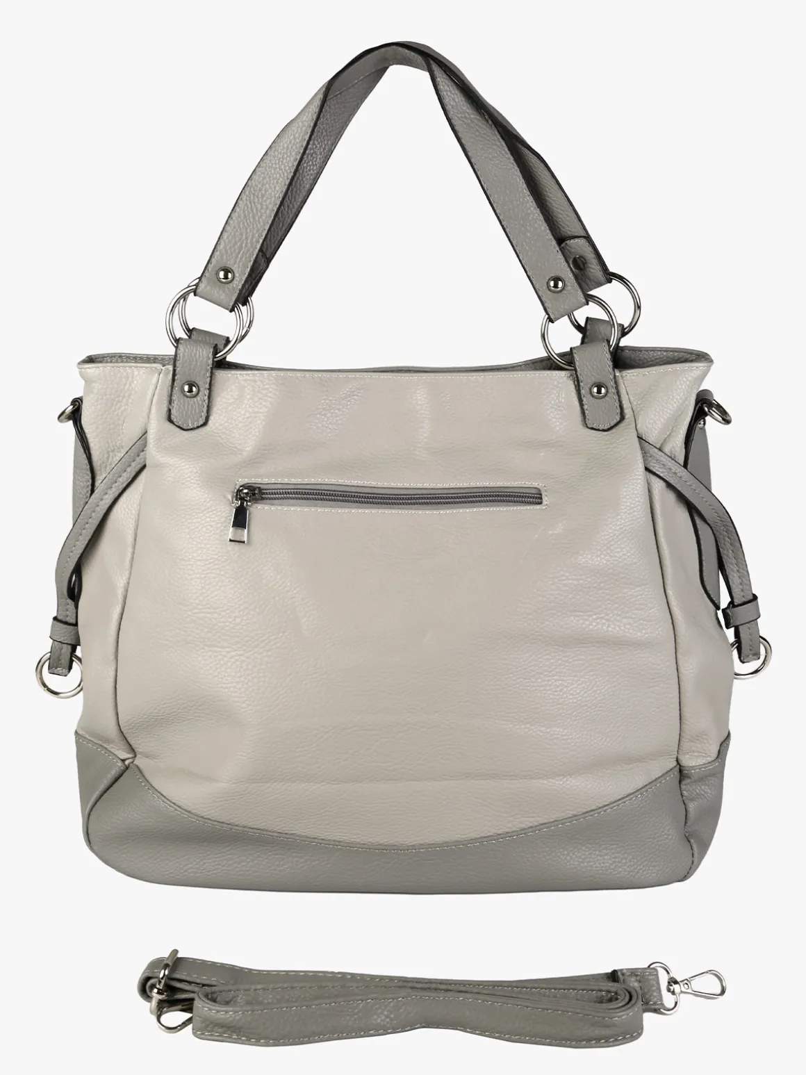 Solada Borsa a spalla da donna bicolore - grigio chiari