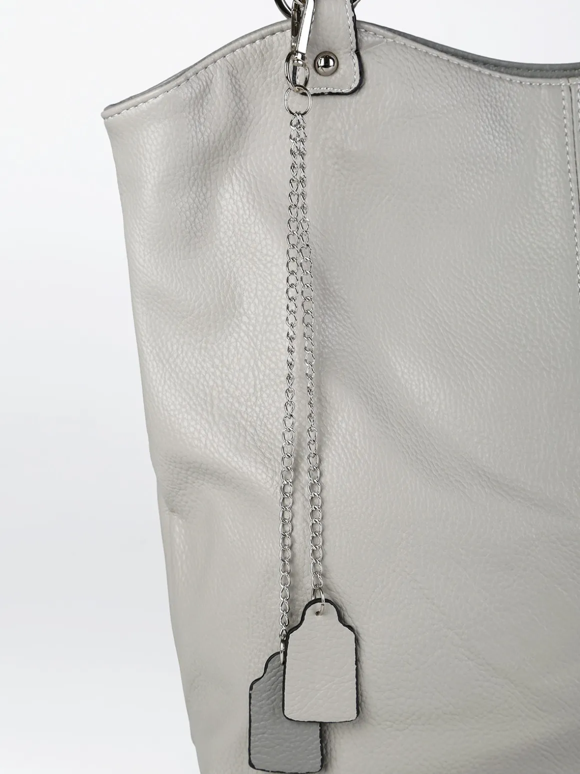 Solada Borsa a spalla da donna in ecopelle - grigio chiaro