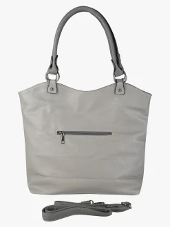 Solada Borsa a spalla da donna in ecopelle - grigio chiaro