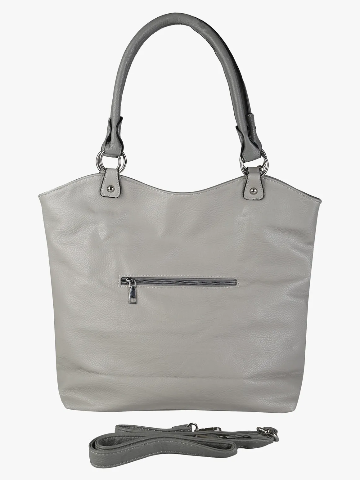 Solada Borsa a spalla da donna in ecopelle - grigio chiaro
