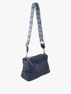 Solada Borsa a tracolla da donna in ecopelle - blu scuro