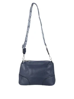 Solada Borsa a tracolla da donna in ecopelle - blu scuro