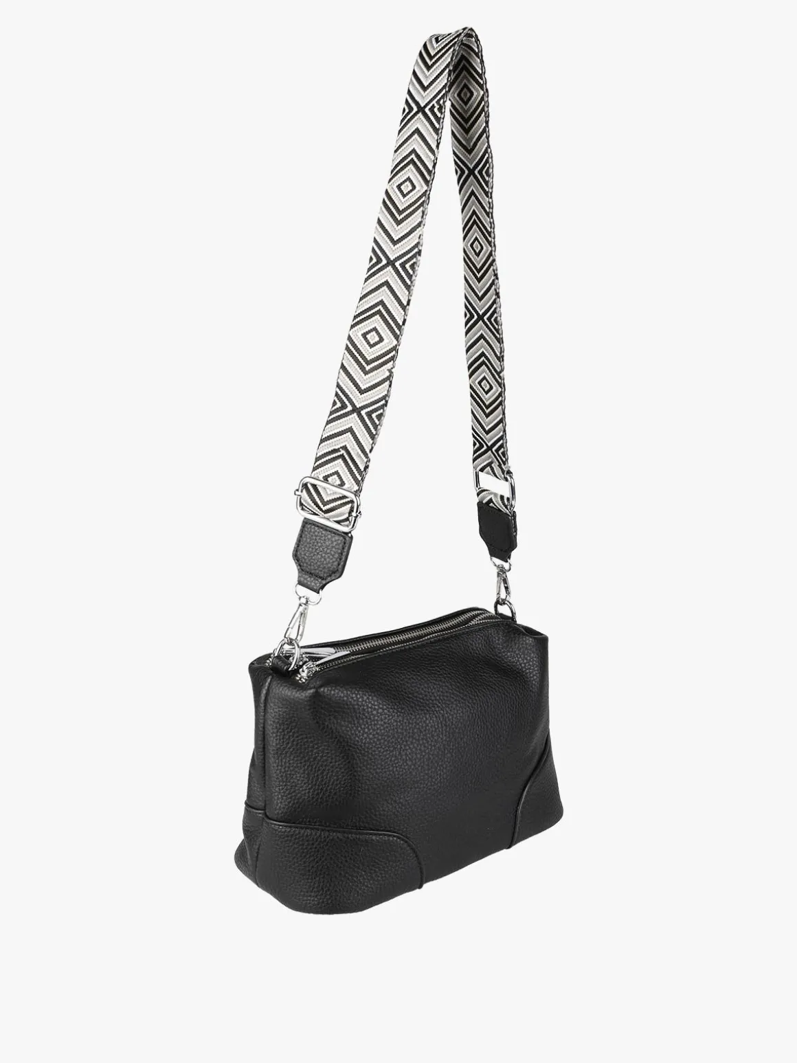 Solada Borsa a tracolla da donna in ecopelle - nero