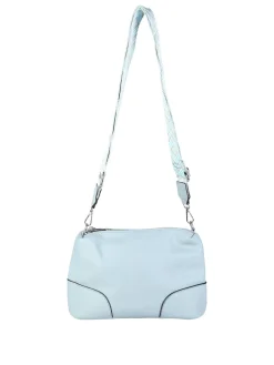 Solada Borsa a tracolla da donna in ecopelle - azzurro