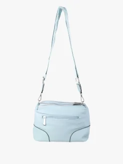 Solada Borsa a tracolla da donna in ecopelle - azzurro