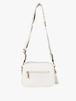 Solada Borsa a tracolla in ecopelle da donna - bianco