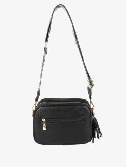 Solada Borsa a tracolla in ecopelle da donna - nero