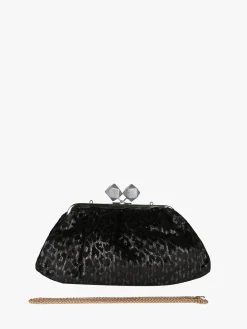Solada Borsa clutch da donna animalier - argento