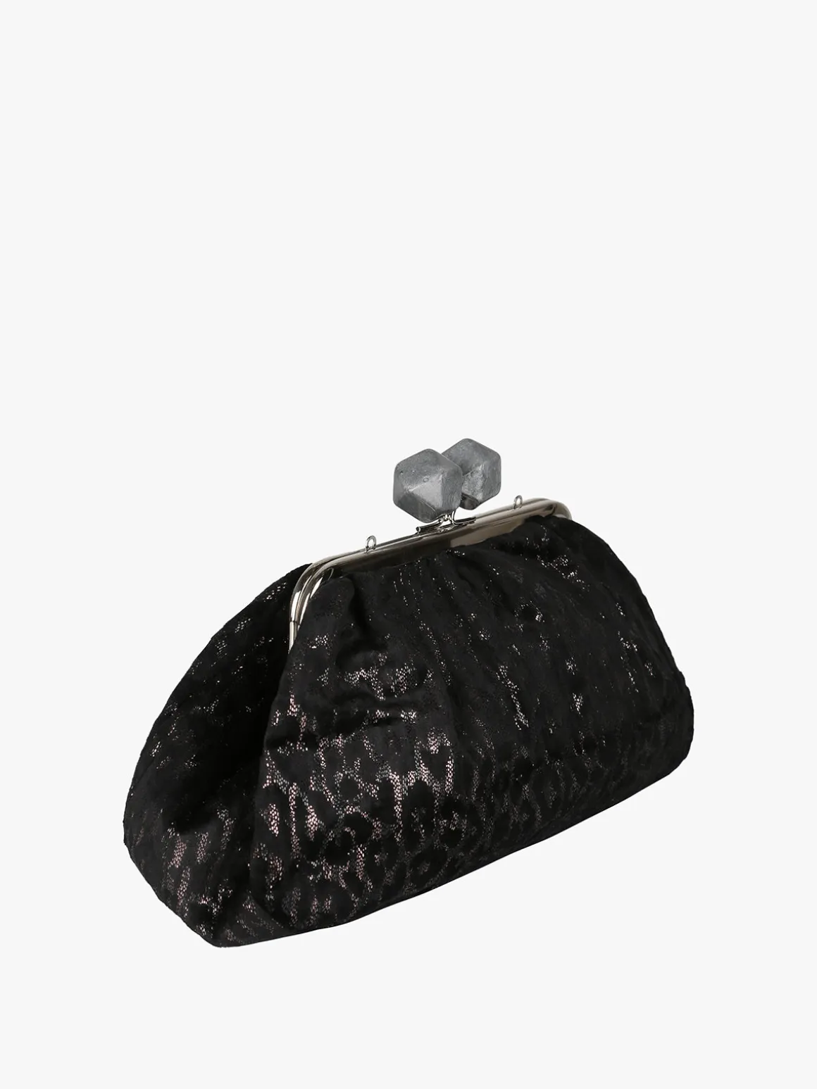 Solada Borsa clutch da donna animalier - argento