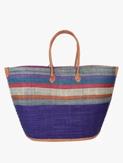 Solada Borsa da mare in paglia colorata
