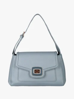 Solada Borsa donna a spalla con chiusura a girello - azzurro