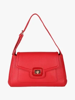 Solada Borsa donna a spalla con chiusura a girello - rosso