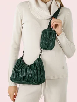 Solada Borsa donna a tracolla con portamonete - verde
