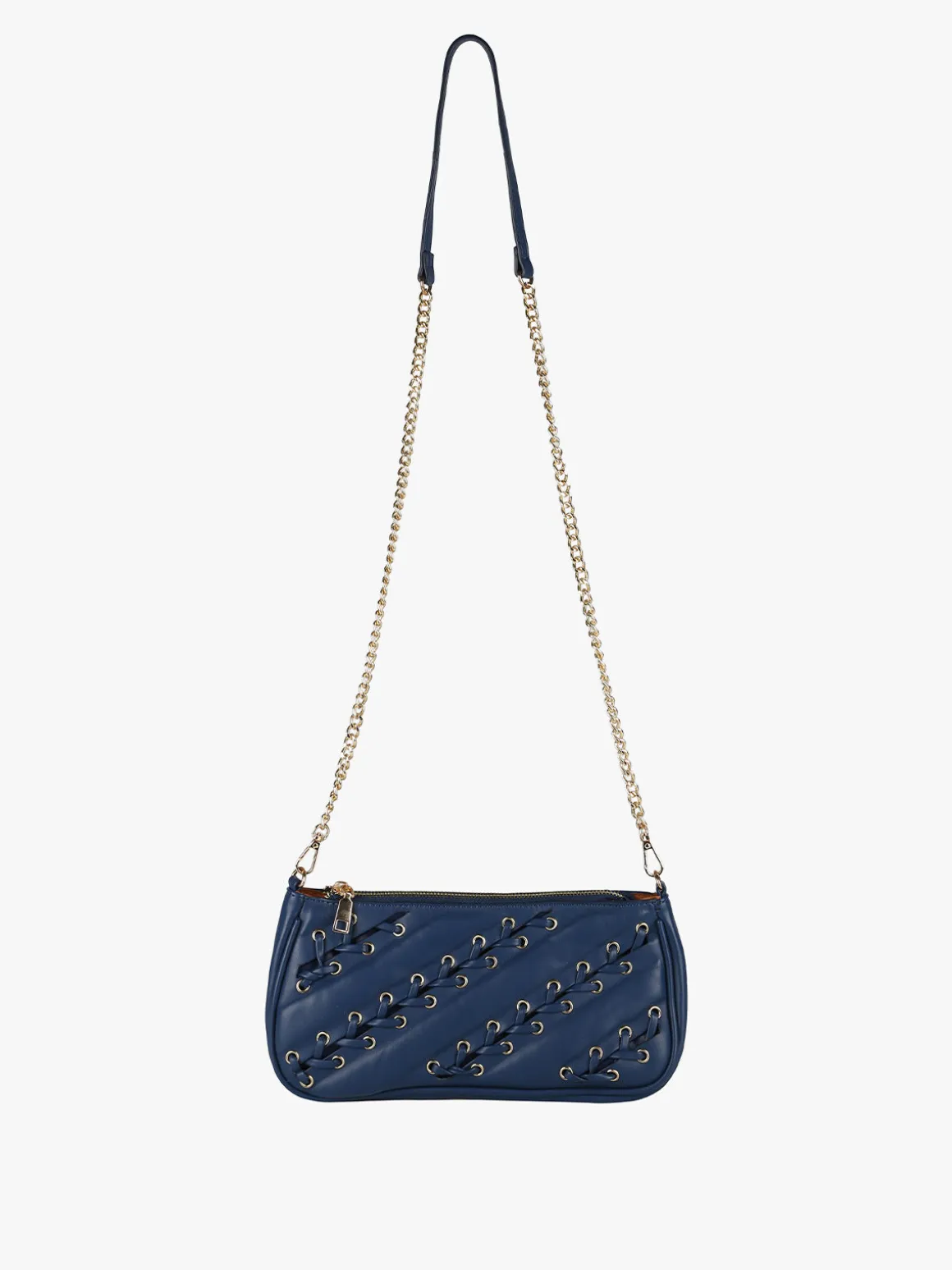 Solada Borsa donna con intrecci - blu
