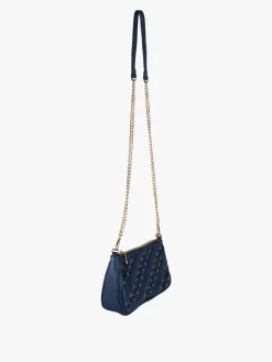Solada Borsa donna con intrecci - blu