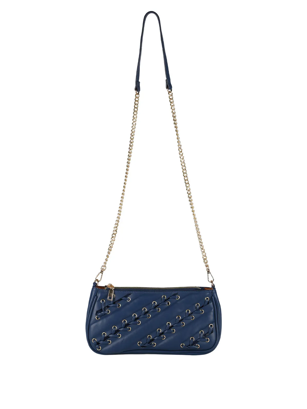 Solada Borsa donna con intrecci - blu