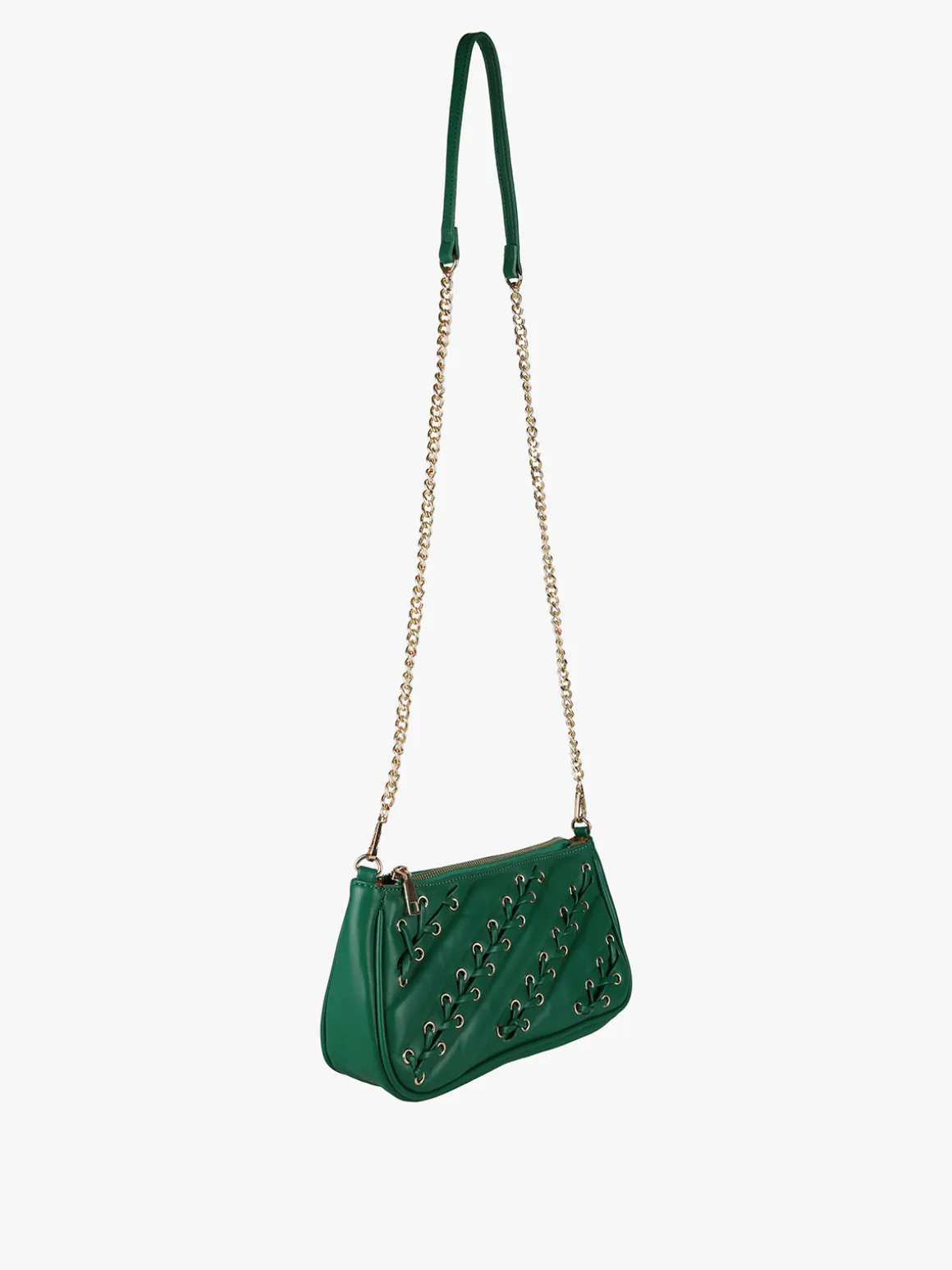 Solada Borsa donna con intrecci - verde