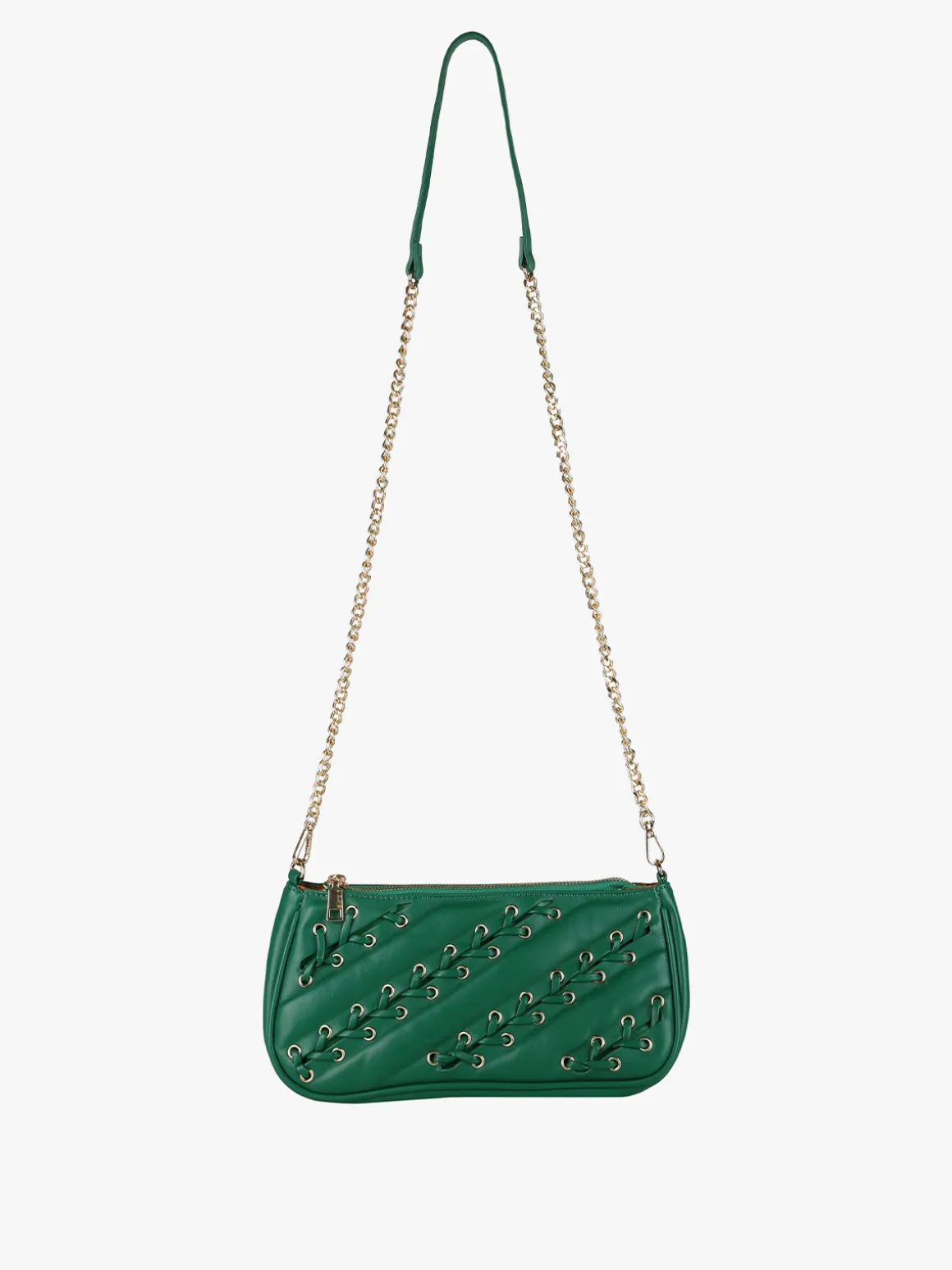 Solada Borsa donna con intrecci - verde