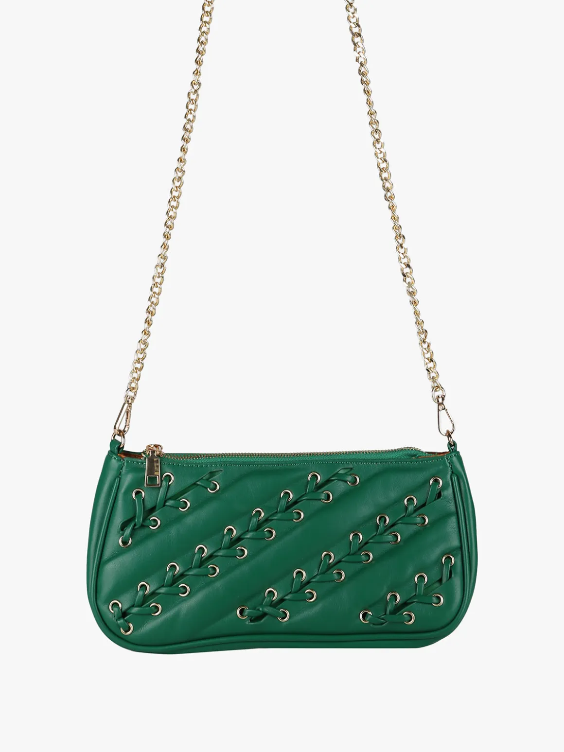 Solada Borsa donna con intrecci - verde